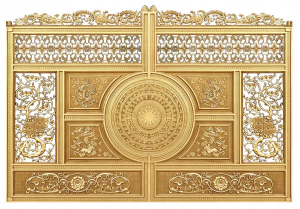 Cổng nhôm đúc mẫu C-041